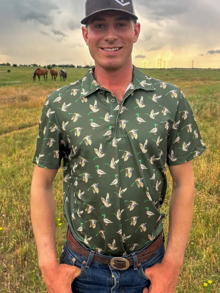 Flee the Flock Mens Polo