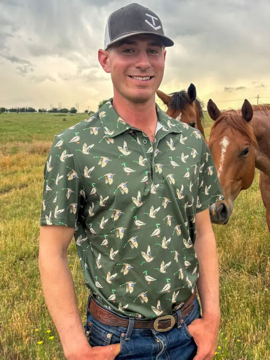Flee the Flock Mens Polo