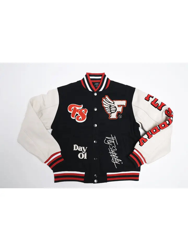 Manifest Varsity Jacket (Black)